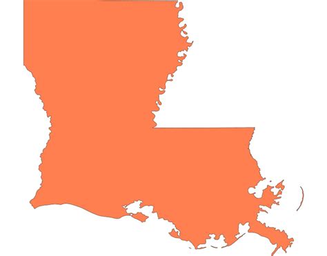 Louisiana State Outline Clipart Png Download Full Size Clipart Images