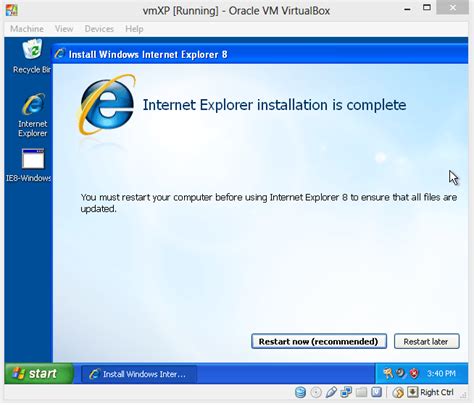 Setting Up An Xp Virtual Machine To Run Internet Explorer 8