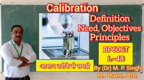 Calibration Definition Needs Objectives Principles Quality