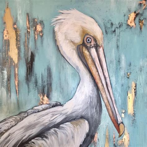 Pelican Art Heron Art Louisiana Art