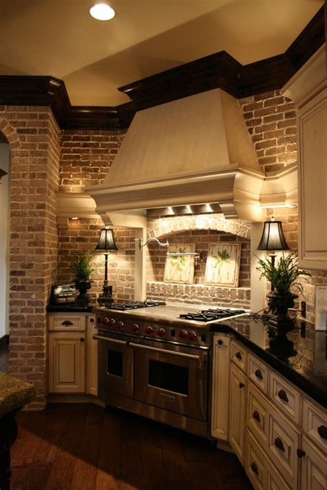 20+ Modern Exposed Brick Wall Kitchen Interior Designs