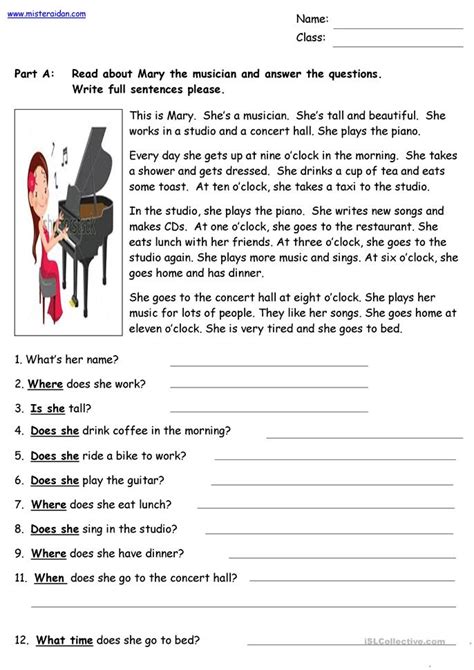 Printables Esl Reading Worksheets Ronleyba Worksheets Printables