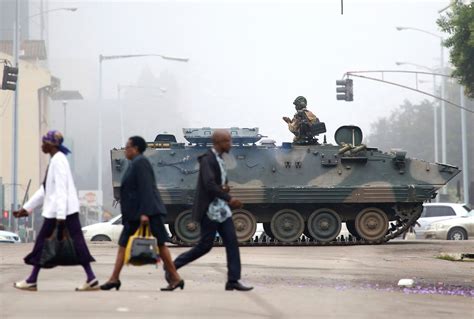 Zimbabwes Military In Apparent Takeover Says It Has Custody Of