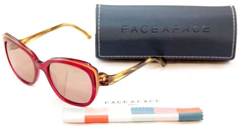 Face A Face Sunglasses Paris Brune 1 608 Pink Tan Plastic Italy Hand