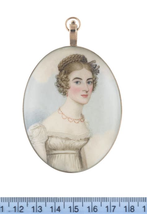 Bonhams Frederick Buck Irish 1771 Circa 1840 A Lady Wearing White Dress With Capped