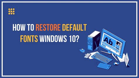 How To Restore Default Fonts Windows 10 YouTube