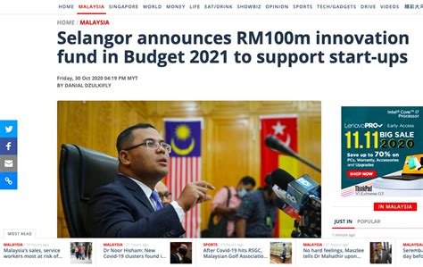 Kuala lumpur, may 10 — unions with the malaysia airports holdings berhad (mahb) in peninsular malaysia, sarawak, sabah and labuan have urged the operator to remove wct. Malay Mail : Selangor announces RM100m innovation fund in ...