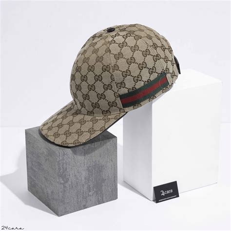 Gucci Original Gg Canvas Baseball Hat With Web 24cara