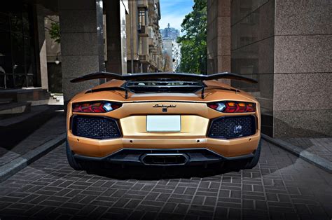 Matte Gold Lamborghini Aventador By Oakley Design Supercars Show