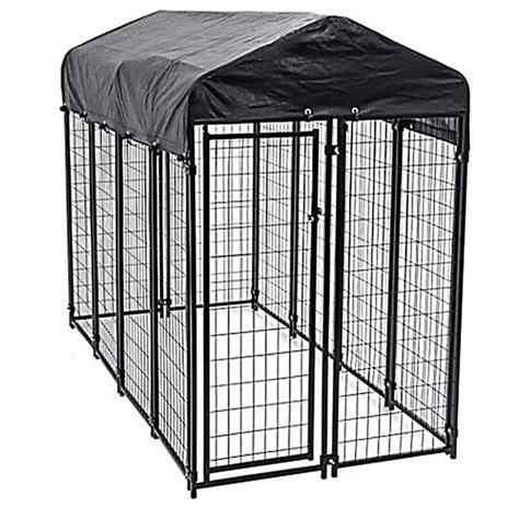 Fencemaster 4wx8lx6h Pet Kennel With Roof Cover Rshbk11 17486