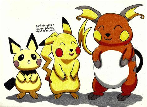 Pichu Pikachu Raichu Pokemon By Yoshiknight2 On Deviantart