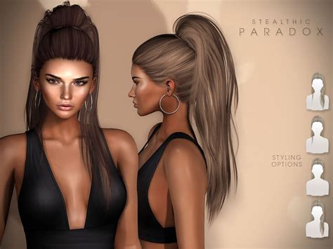 Stealthic Paradox For Hair Fair Sims Hair Sims Sims Mods