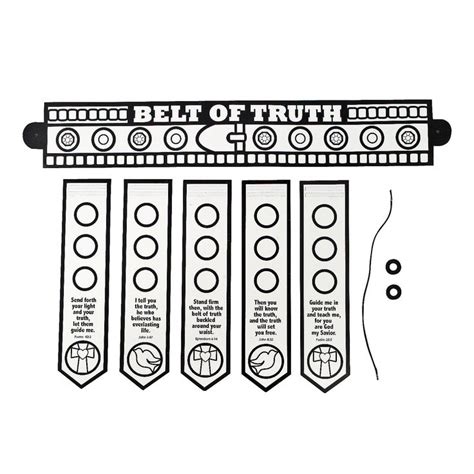 Belt Of Truth Coloring Pages Designs Canvas Armor Of God Belt Of