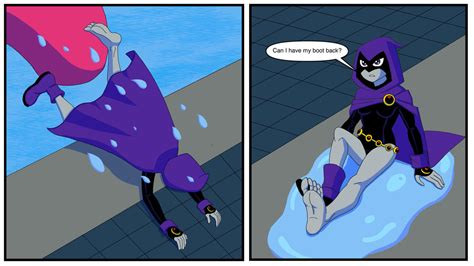 Raven Loses Her Boot By Orion1000 On Deviantart