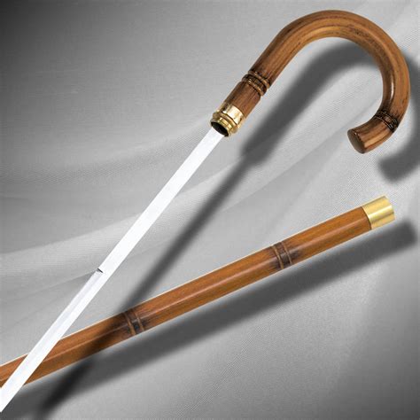 Rattan Self Defense Sword Cane Survival And Camping Gear