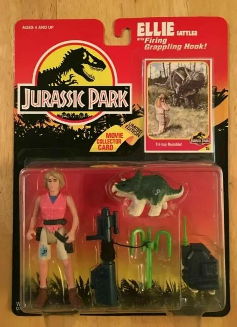 Kenner Jurassic Park Ellie Sattler 1993 Action Figure And Limited Edition Card 2999 Picclick