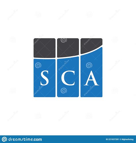 Sca Letter Logo Design On Black Backgroundsca Creative Initials Letter