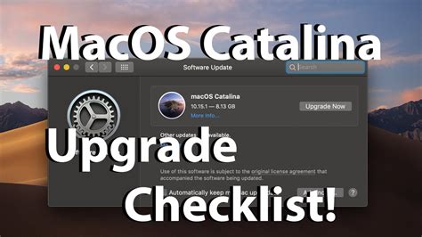 Macos Catalina Upgrade Checklist Youtube