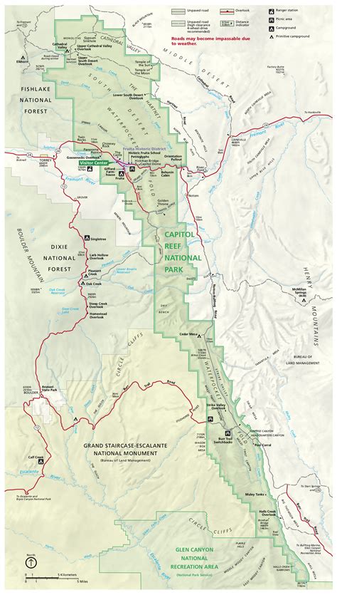 Capitol Reef Maps Just Free Maps Period