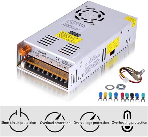 480w Adjustable Dc Power Voltage Converter Ac 110v 220v To Dc 0 48v