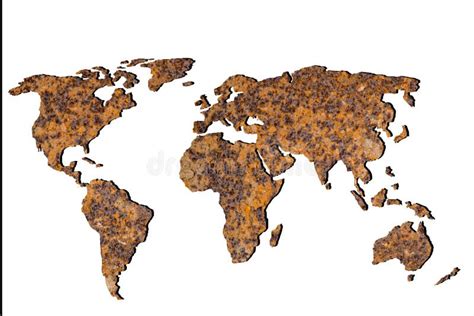 Mapa Del Mundo Con Fondo Blanco Con Un Esquema Aproximado Imagen De