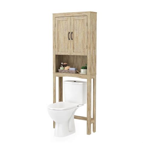 Lxingstore Over The Toilet Bathroom Storage Cabinet Freestanding Wooden