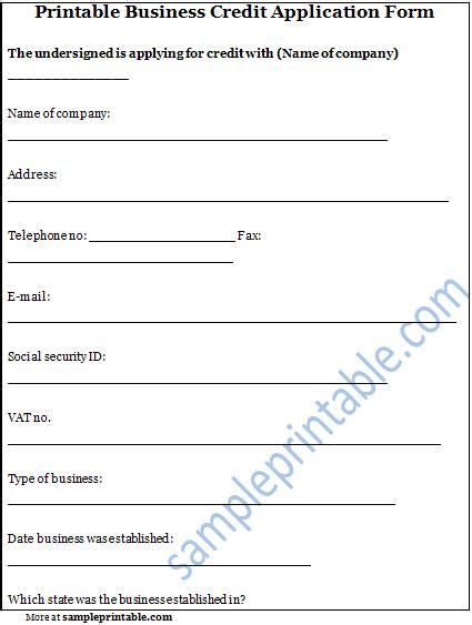 printable sample credit reference form form laywers