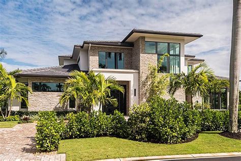 Contemporary Mediterranean House Plans Two Story Caribbean