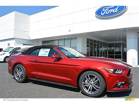 2016 Ruby Red Metallic Ford Mustang Ecoboost Premium Convertible