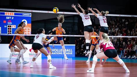 canada s women s volleyball nations league campaign ends with loss to netherlands cbc sports