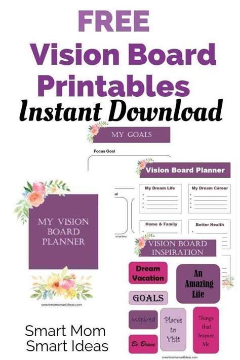 Vision Board Examples And Free Vision Board Printables Creating A