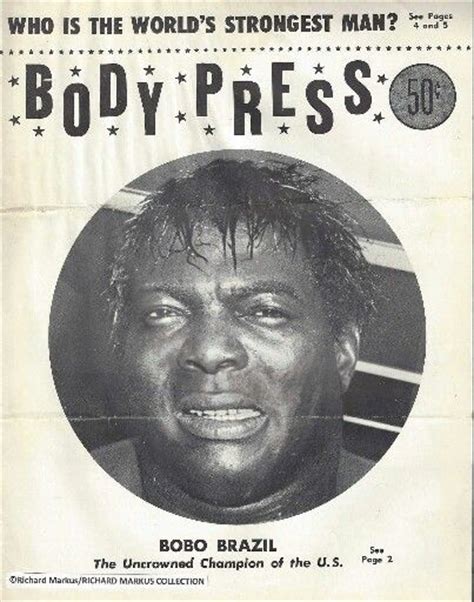 Bobo brazil's official wwe hall of fame profile, featuring bio, exclusive videos, photos, career highlights even in the dark days of segregation, bobo brazil was able to transcend issues of race. Body Press - Bobo Brazil | Big Time Wrestling from Detroit ...