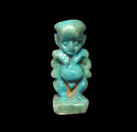 Oud Egyptisch Faience Amulet God Ptah Pat Que Catawiki