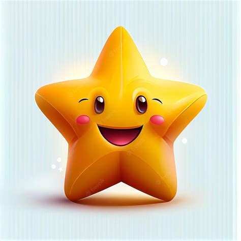 Premium Photo Abstract Emoji Star Illustration With Isolated Background