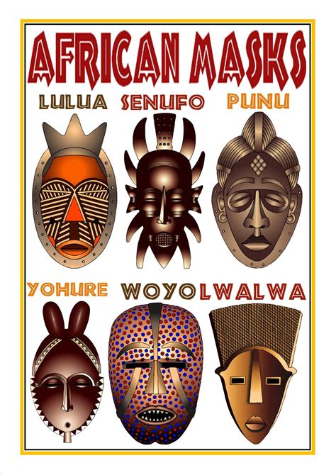 African Masks African Masks African Art Projects Black History