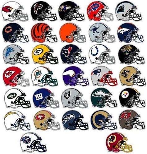 Nfl Decal Stickers Set Of 50 Football Helmet Shaped Stickers Full Set