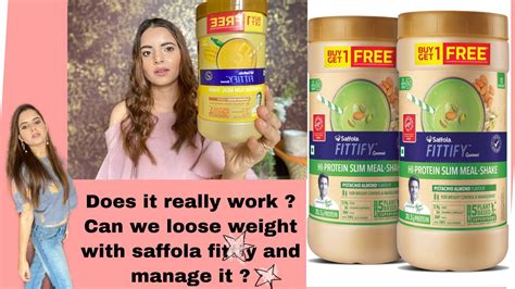 review of saffola fittify hi protein slim meal shake youtube