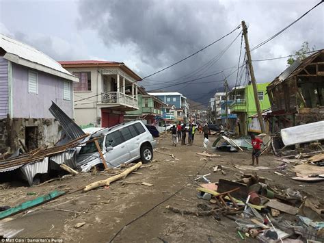 How Hurricane Maria Left Dominica Looking Like A Wasteland Daily Mail