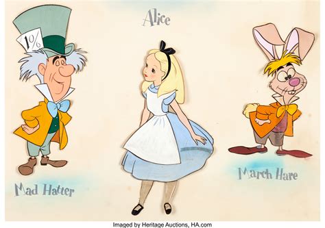 alice in wonderland alice the march hare and the mad hatter style lot 94263 heritage auctions
