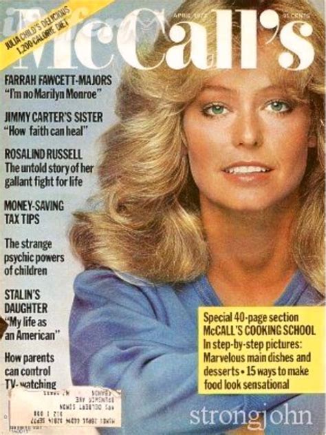 Farrah Fawcett Covers Mc Calls Magazine Us April 1977 Rachel Welch
