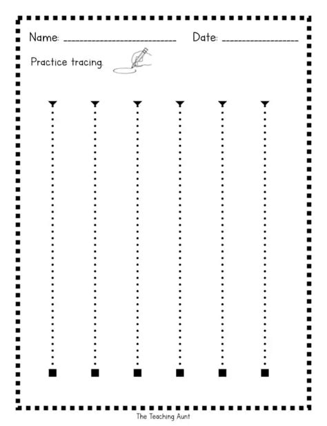 preschool tracing lines worksheet