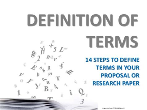 Using Definitions In Research Papers