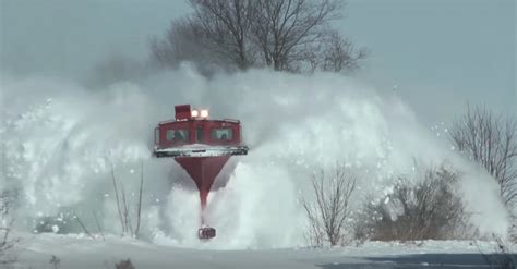 Spectacular Footage Kiwirail Train Plowing Through Deep Snow Train