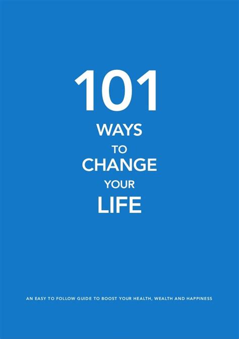 101 Ways To Transform Your Life Now Transform Your