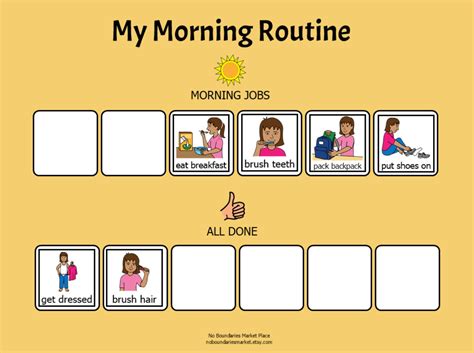 Routine Bundle Morning Routine Afternoon Routine Evening Etsy