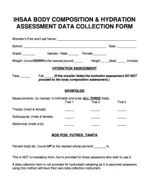 Body Composition Form Fill Online Printable Fillable Blank PdfFiller