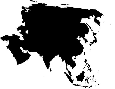 Svg Continente Mapa Asia Imagen E Icono Gratis De Svg Svg Silh