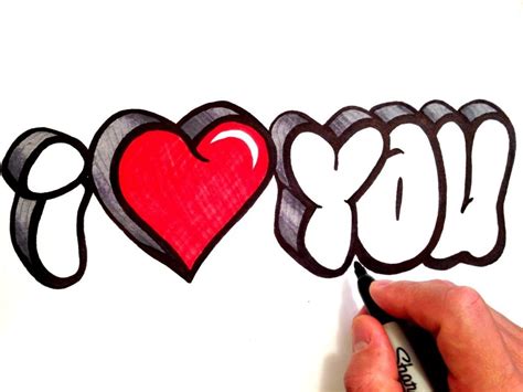 Pin By Totis Ruiz On Cosas De Dibujo I Love You Drawings Love Heart Drawing Graffiti Drawing