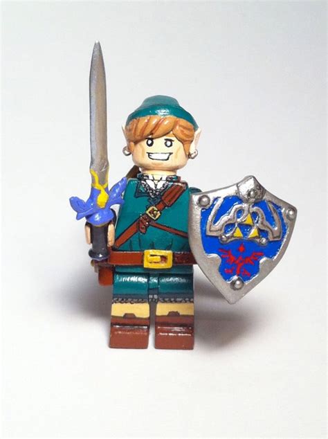 Nintendos Legend Of Zelda Link Custom Lego Mini Figure