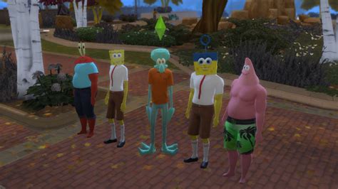 Os Sims 4 — Spongebob 2 Heads Category Hat 1 Shirt
